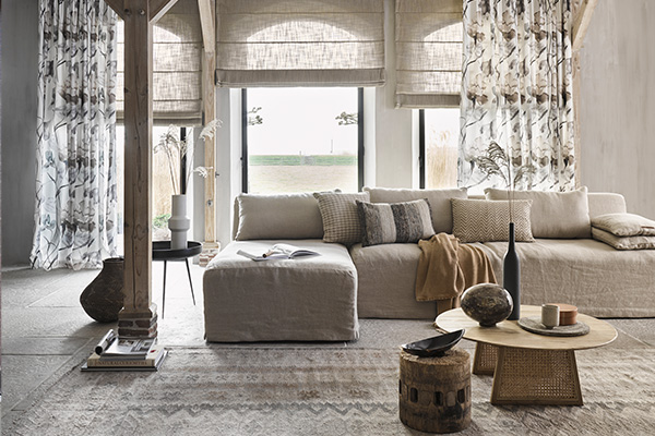 Inbetween gordijnen met motief