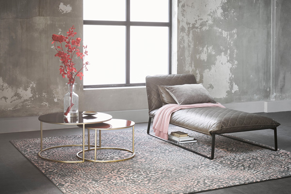 Vintage vloerkleed roze