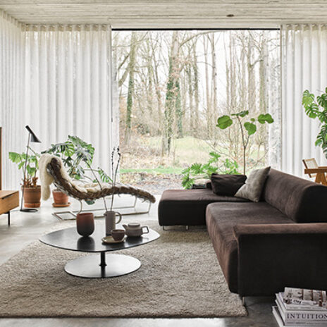 Witte inbetween gordijnen